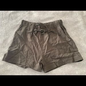Army green cargo shorts